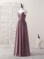 A-Line Sweetheart Neckline Floor-Length Chiffon Prom Dress