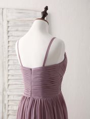 A-Line Sweetheart Neckline Floor-Length Chiffon Prom Dress