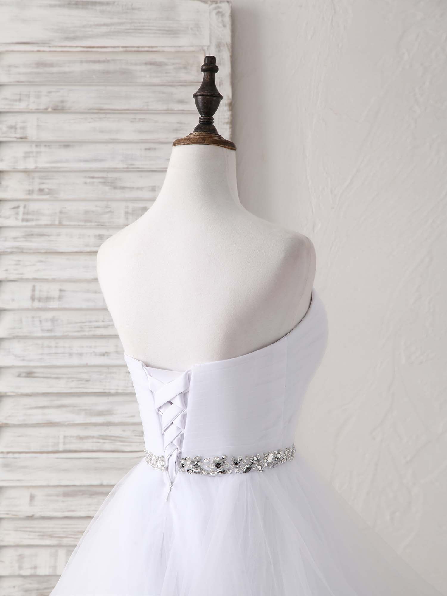 A-Line Sweetheart Neck Floor-Length Chiffon Prom Dress with Beaded Waist