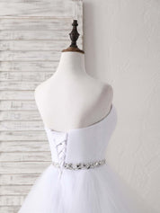 A-Line Sweetheart Neck Floor-Length Chiffon Prom Dress with Beaded Waist