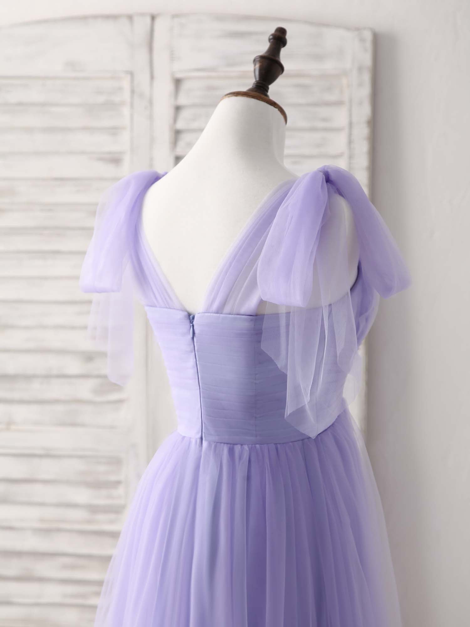 A-Line Sweetheart Floor-Length Tulle Prom Dress with Beaded Waistband