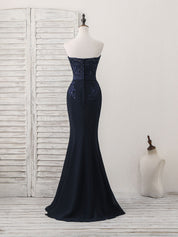 Beaded Sweetheart Neckline Mermaid Floor-Length Chiffon Prom Dress