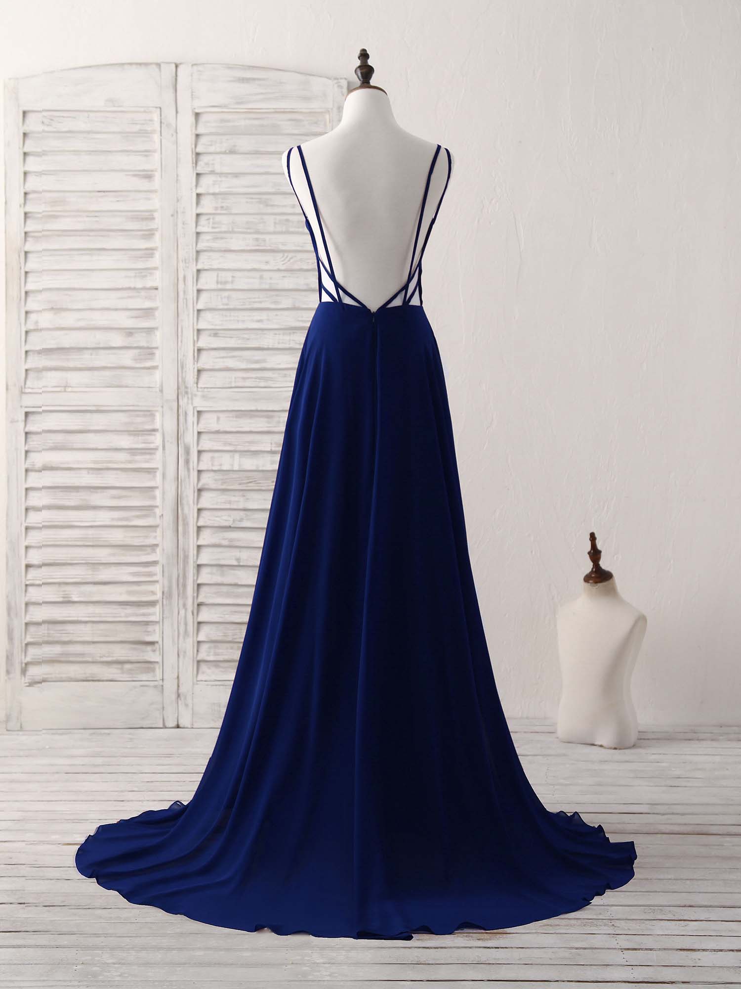 A-Line Sweetheart Floor-Length Chiffon Minimalist Elegant Prom Dress