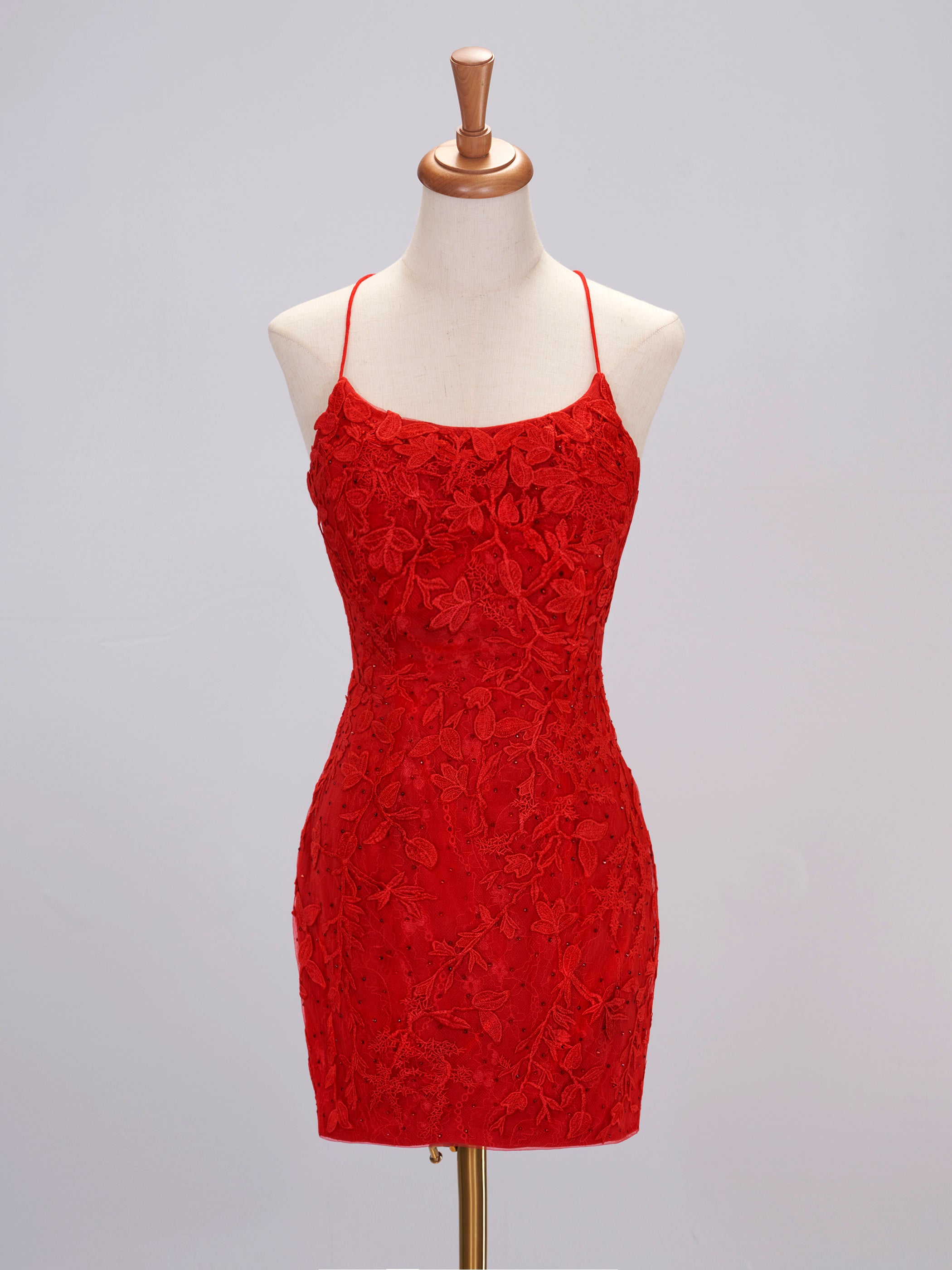 Addison Red Tight Short Homecoming Dress