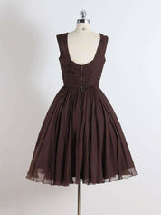 Brown Short Formal Dress