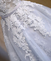 A-Line Off-the-Shoulder Short/Mini Lace and Tulle Homecoming Dress