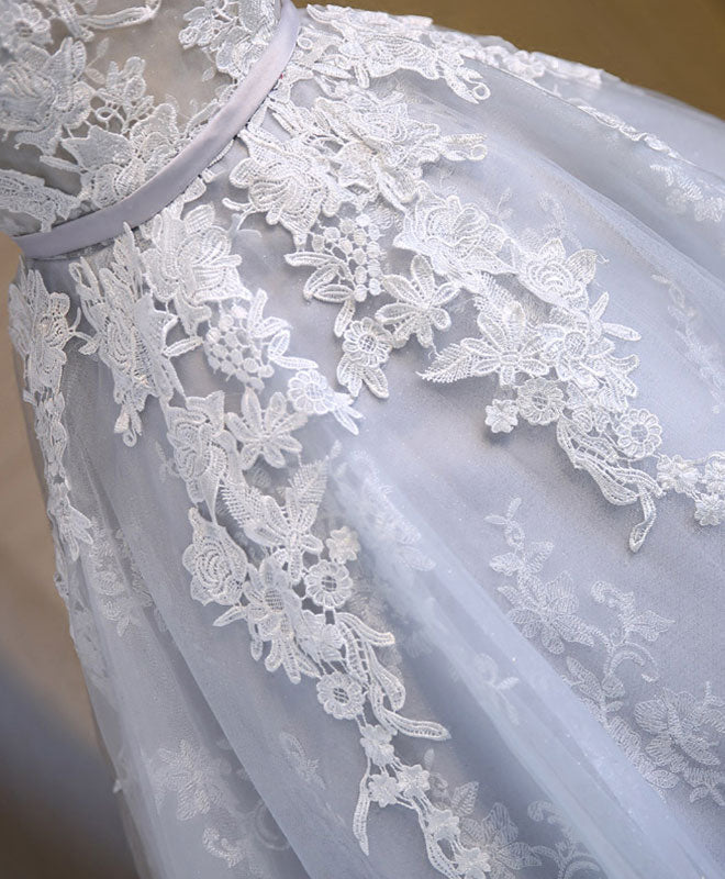 A-Line Off-the-Shoulder Short/Mini Lace and Tulle Homecoming Dress