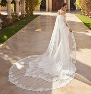 Mermaid Satin Lace Corset Off Shoulder Boho Wedding Dresses for Bride HE876