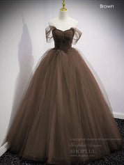 Ball Gown Sweetheart Floor-Length Tulle Prom Dress with Beaded Corset Bodice