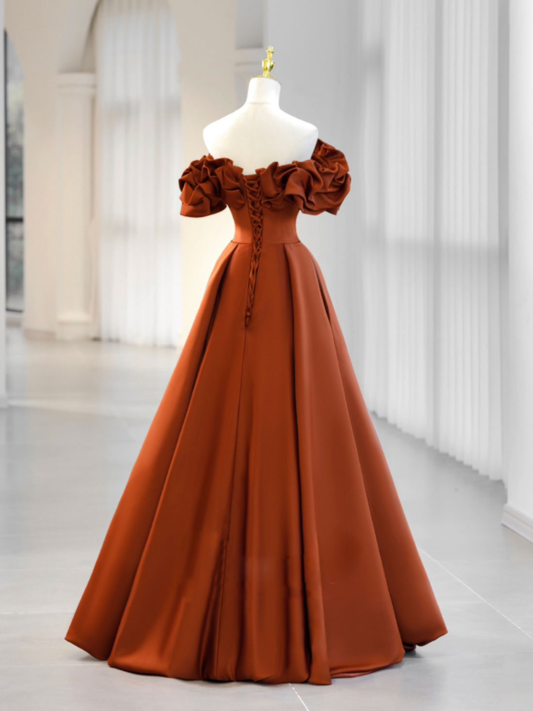 Orange Formal Evening Dress