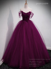 Ball Gown Sweetheart Floor-Length Tulle Prom Dress with Beaded Corset Bodice