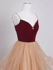 Velvet Graduation Dresses with Beading