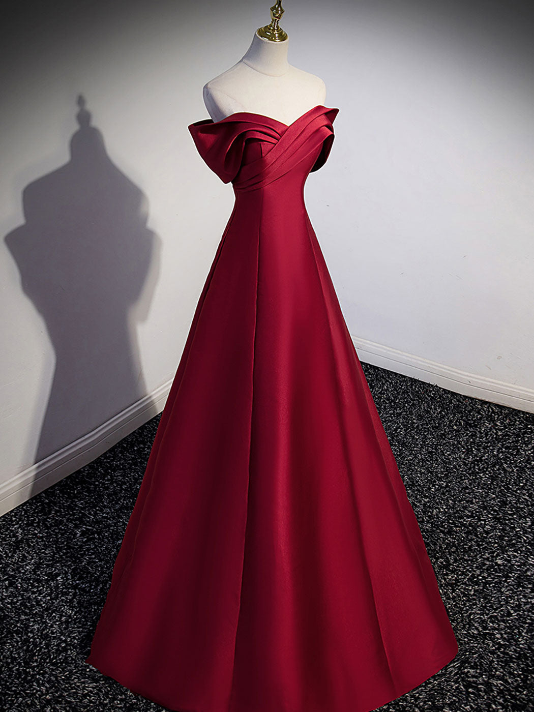 Burgundy Evening Dress