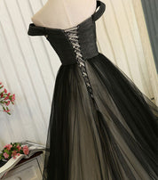 A-line Sweetheart Floor-Length Tulle Prom Dress with Lace-Up Back