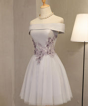 Floral Embroidered High-Low Tulle Homecoming Dress with Satin Belt