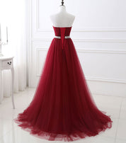 A-line Cowl Neck Floor-Length Tulle & Beaded Prom Dress with Lace-Up Back Prom Dress